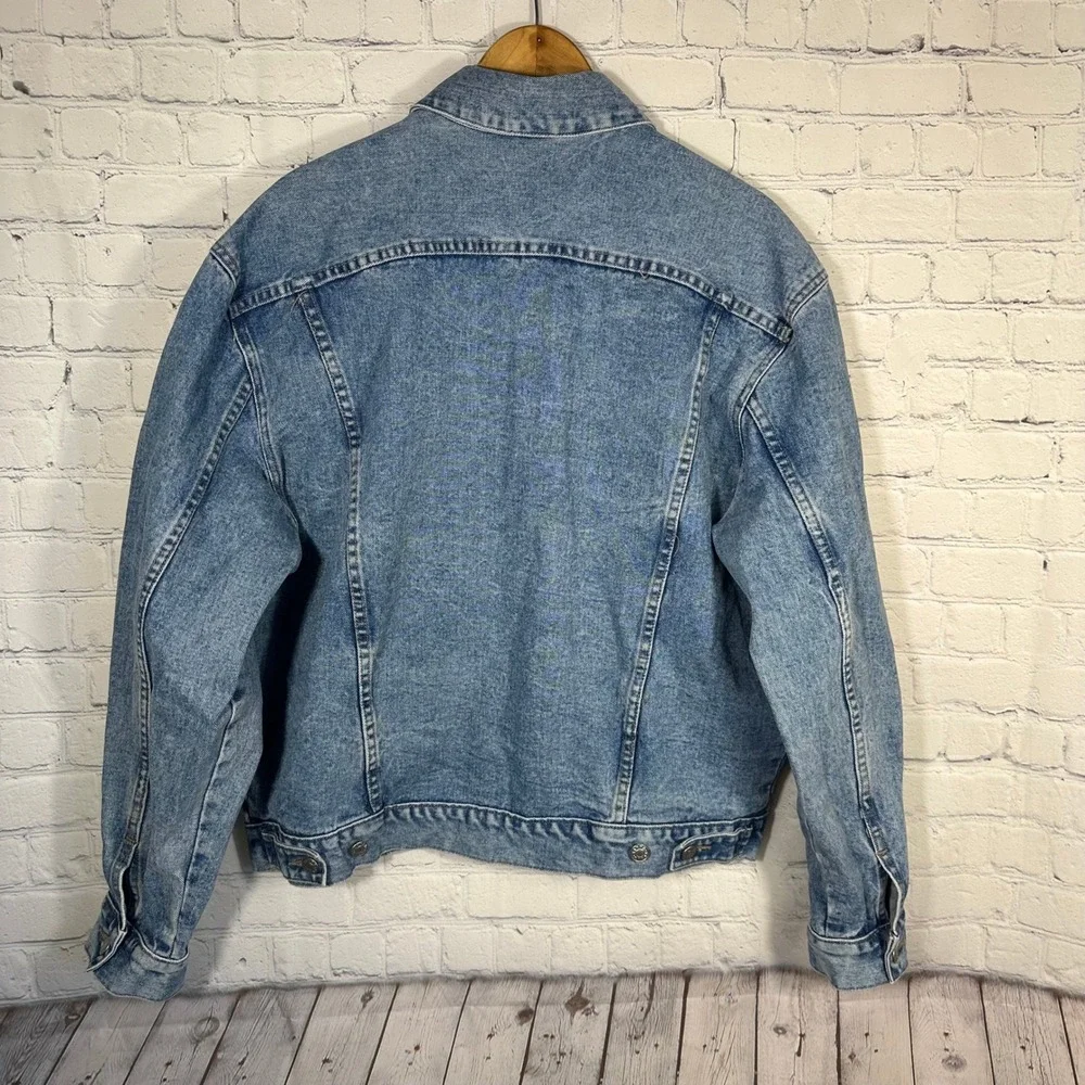 Vintage Guess Jeans‎ Denim Jacket Mens Large  Blue Trucker 10807 Hong Kong